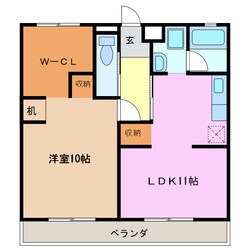 メゾンリリーベルⅠの物件間取画像